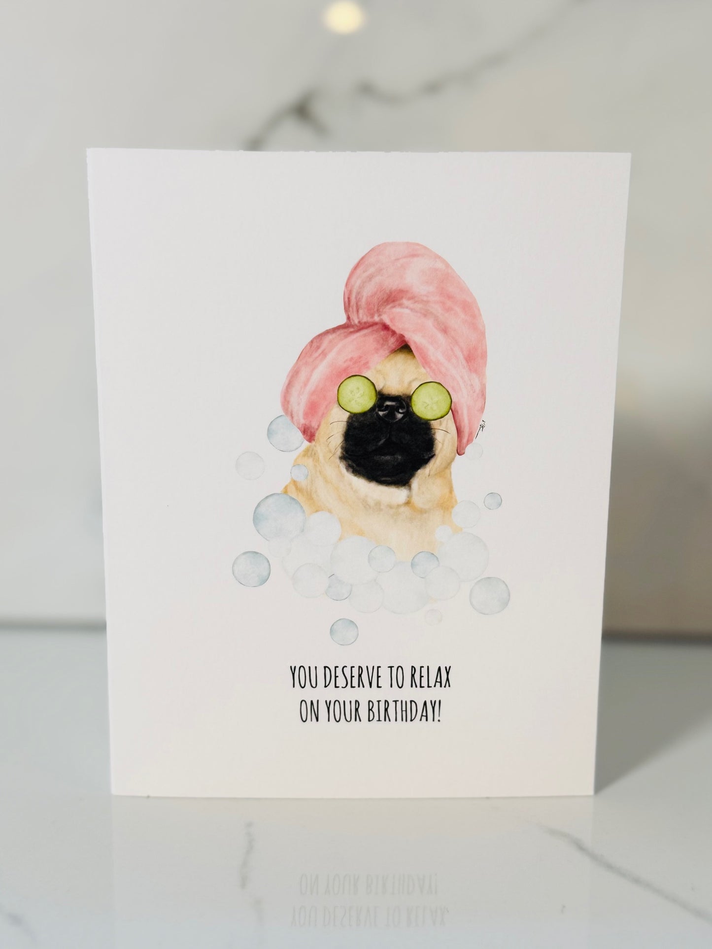 You Deserve To Relax On Your Birthday Card