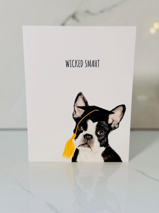Wicked Smaht Graduation Card