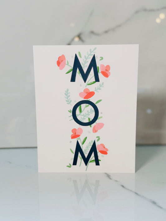 MOM Floral Mother's Day Card