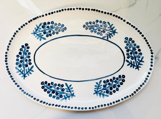 Block Print Platter