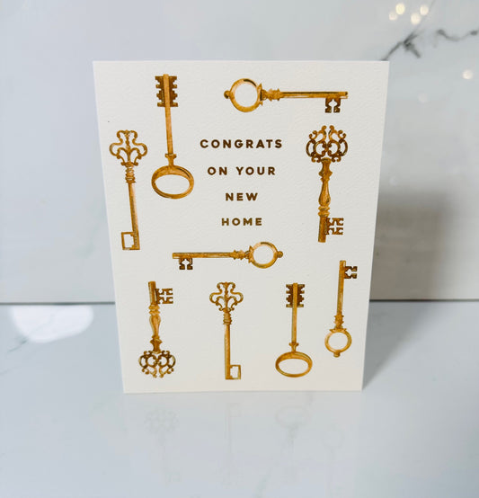 Keys New Home Card