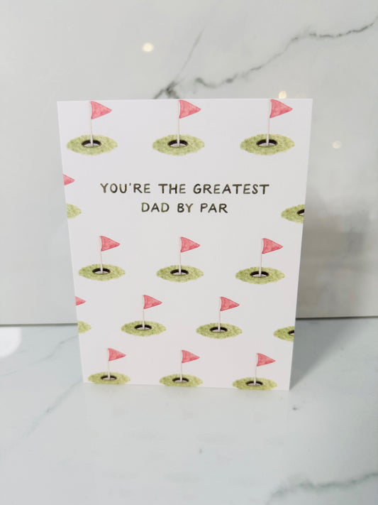 Best Dad By Par Card