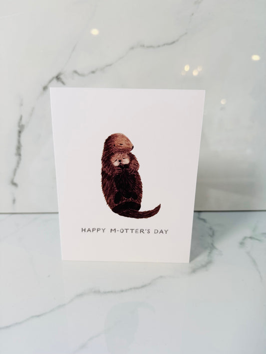 Otter Mom Card
