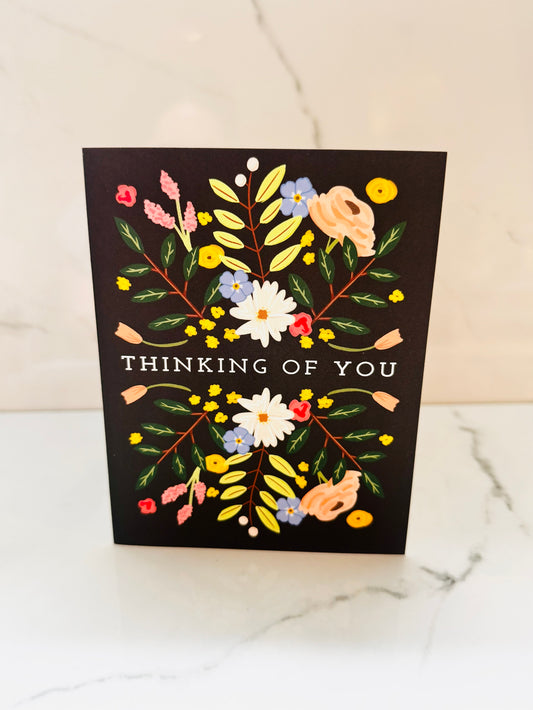 Floral Thinking Of You Card