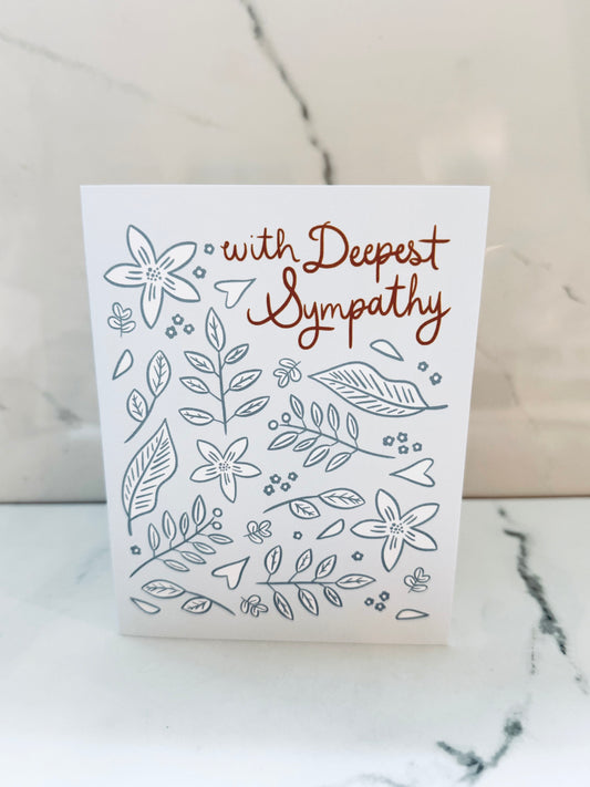 Blue Sympathy Card
