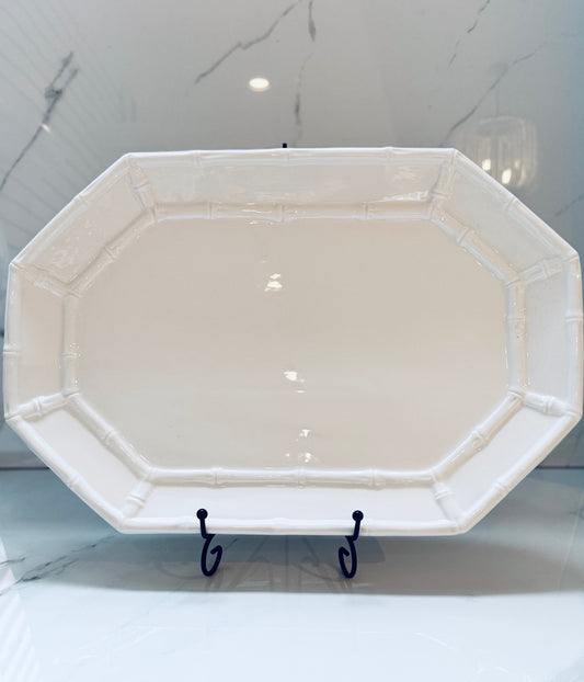 White Bamboo Platter