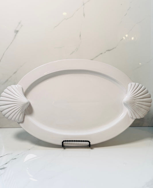 Fan Shell Handle Platter