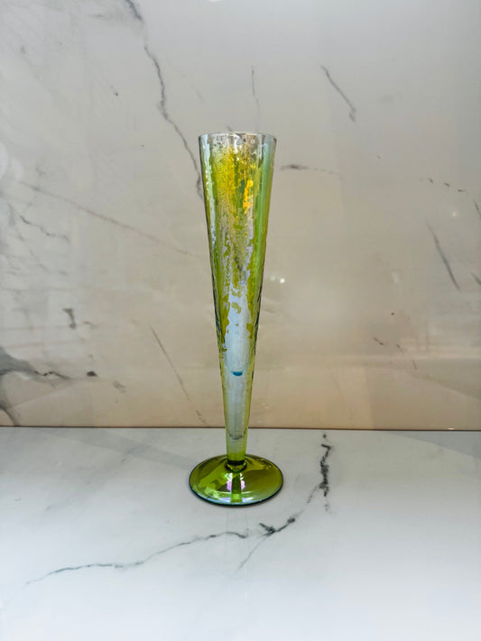Slim Champagne Flute - Green