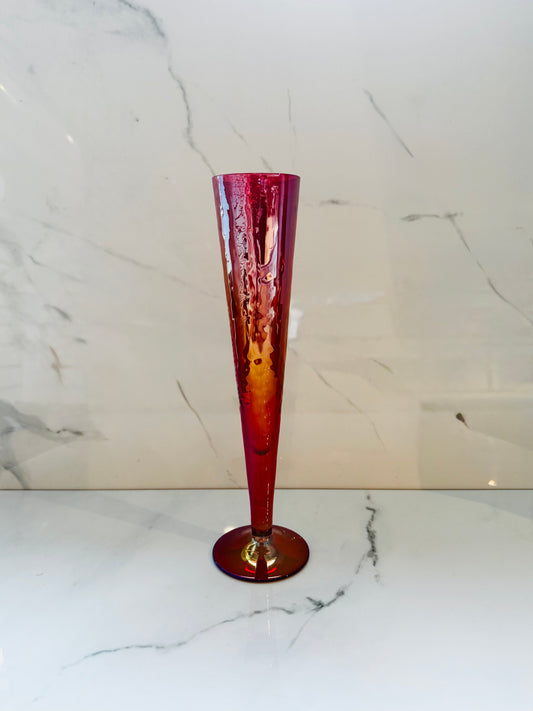 Slim Champagne Flute - Red
