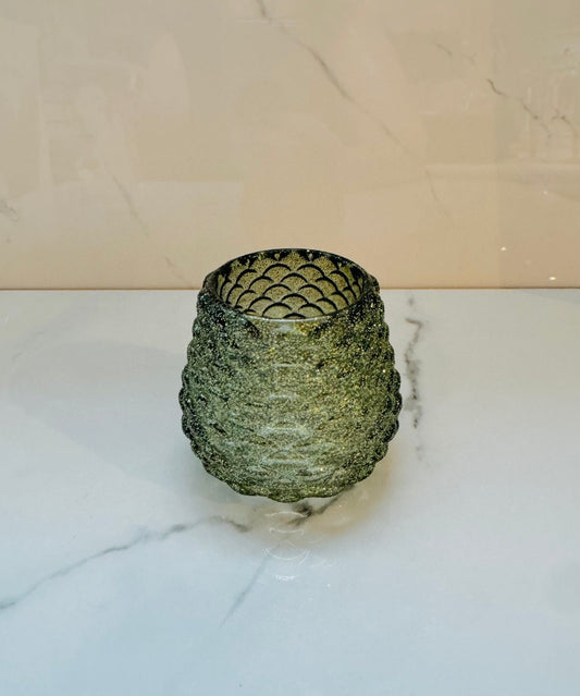 Pinecone Votive Candle - Green