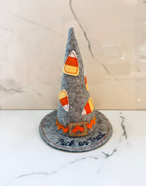 Candy Corn Mini Witch Hat