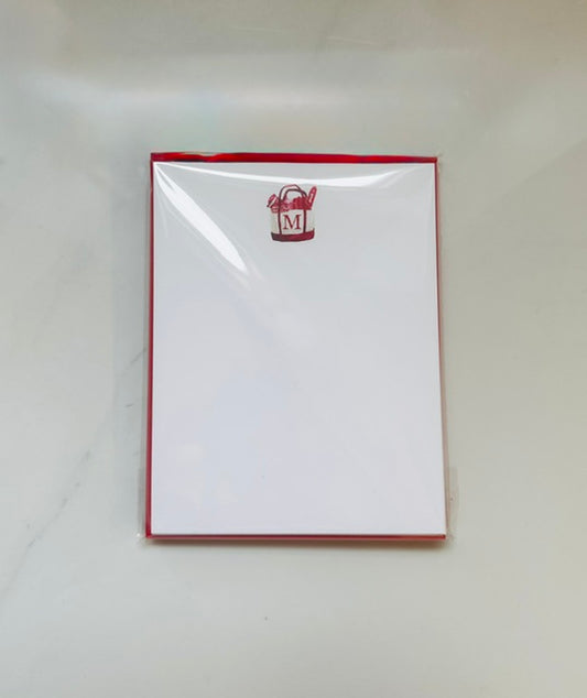 Game Day Bag Flat Note and Envelopes, set of 8 - Milton