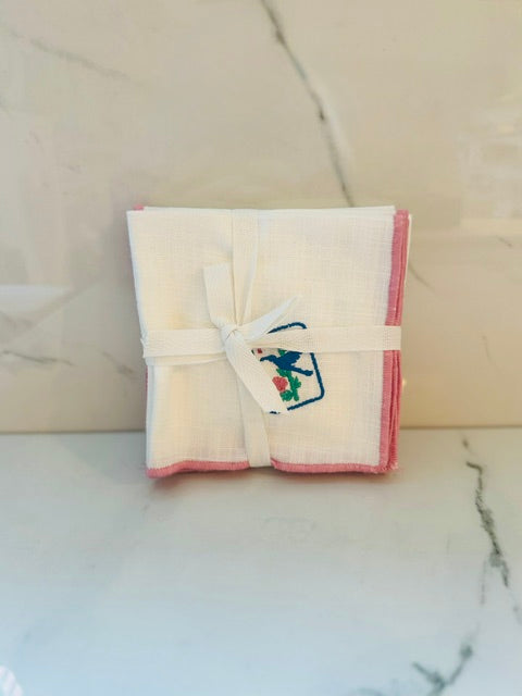 Mahjong Cloth Cocktail Napkins