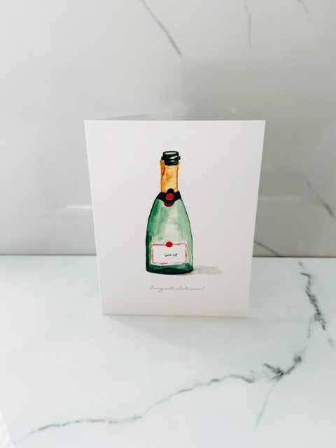 Champagne Congratulations Card