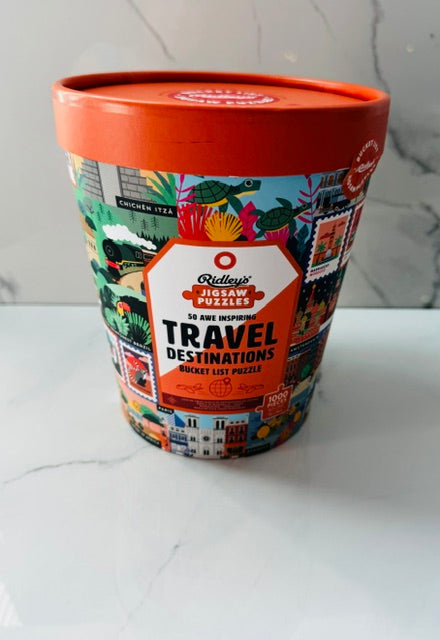 50 Awe-Inspiring Travel Destination 1000 Piece Puzzle