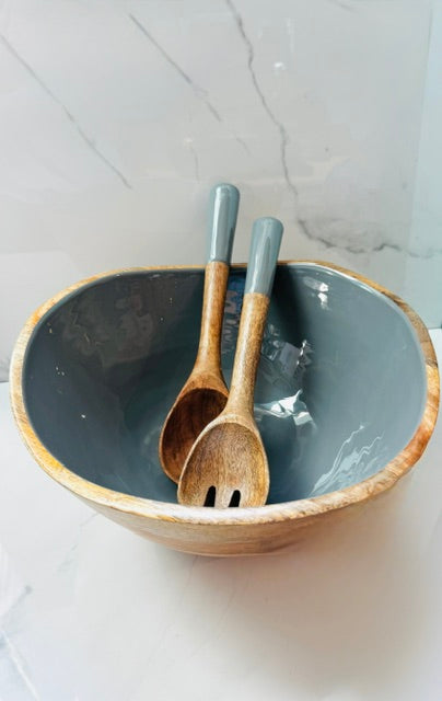 Montauk Bowl and Server Set - Grey