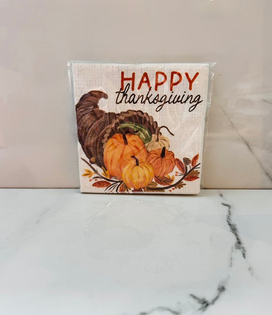 Happy Thanksgiving Cocktail Napkins