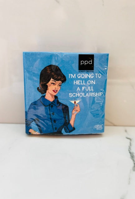 Going to Hell Cocktail Napkins