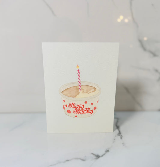 Ice Cream Birthday Card