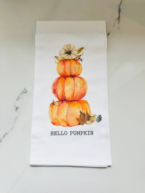 Pumpkin Stack Hand Towel