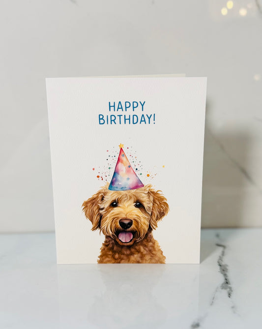 Goldendoodle Birthday Card