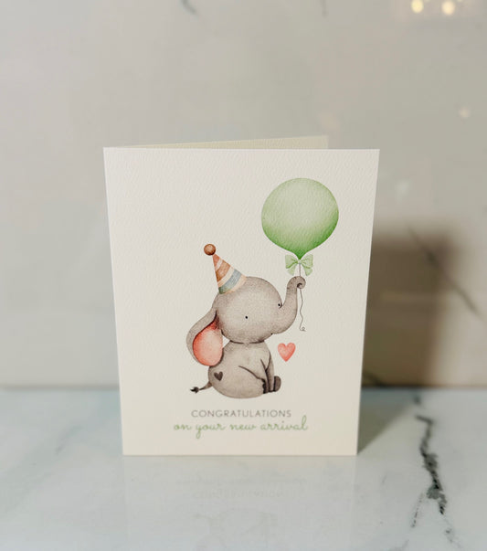 Elephant Baby Card