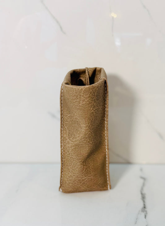 Tan Standing Eyeglass Case