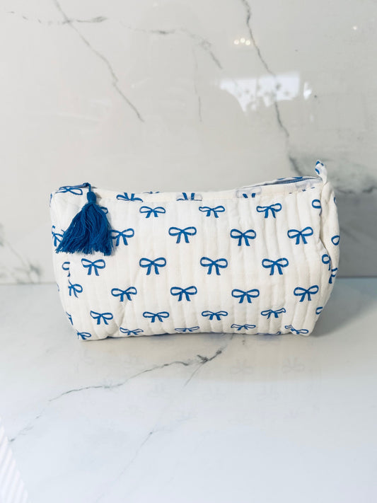 Bow Pouches - Small Blue