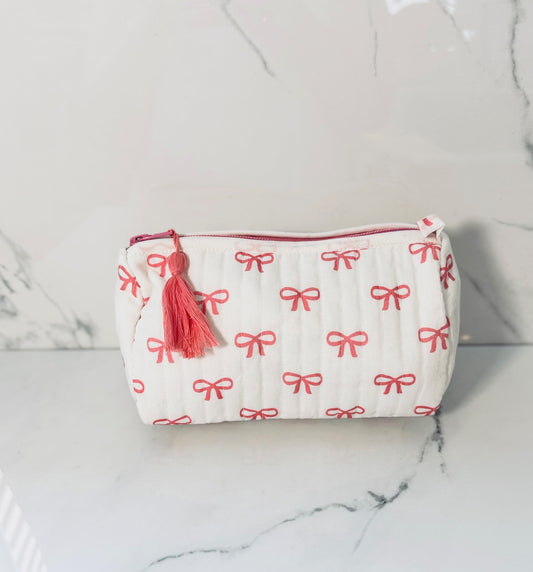 Bow Pouches - Small Pink