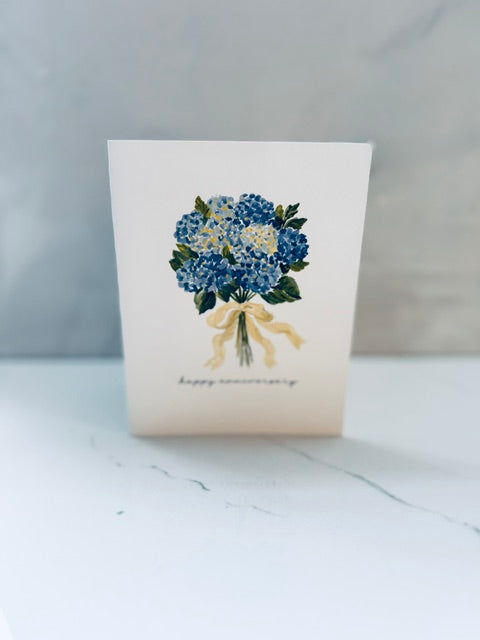 Happy Anniversary Hydrangea Card