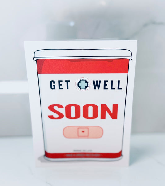 Get Well Soon Band-Aids Card