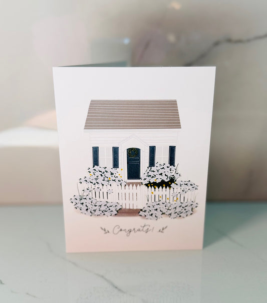 Hydrangea House Congrats Card