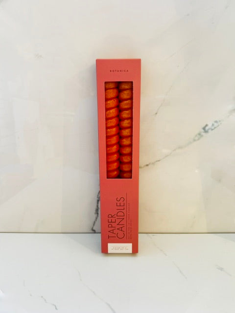Spiral Taper Candle Set - Persimmon