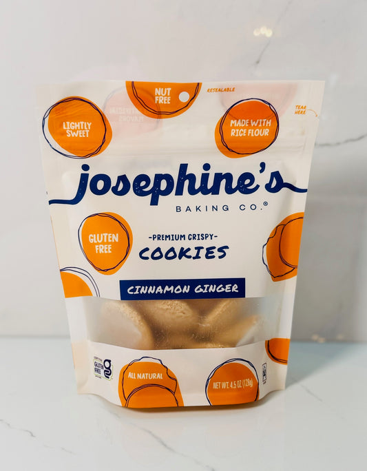 Crispy Cinnamon Ginger Gluten Free Mini Cookies