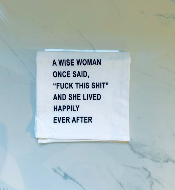 A Wise Woman Hand Towel