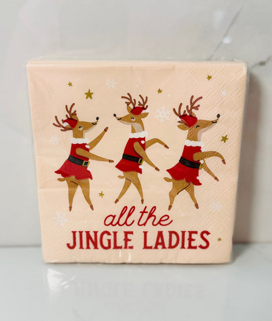 All The Jingle Ladies Cocktail Napkins
