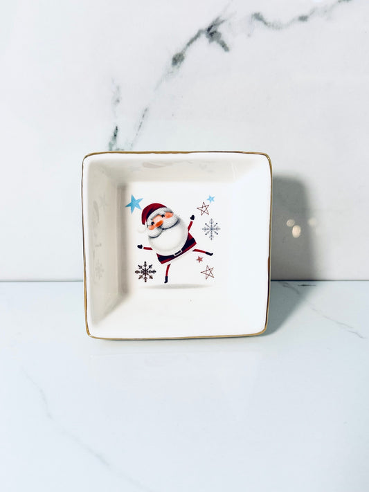Santa Square Dish