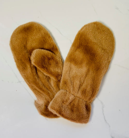 Soft Brown Mittens