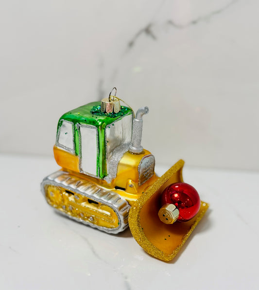 Bulldozer Ornament