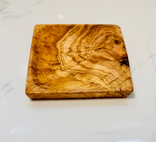 Natural Olive Wood Square Tray