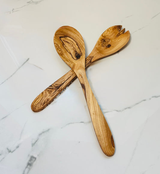 Natural Olive Wood Utensil Set