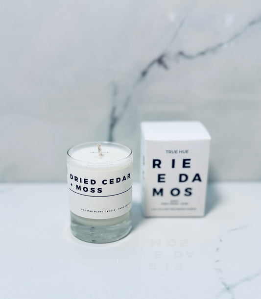Dried Cedar + Moss Mini Candle