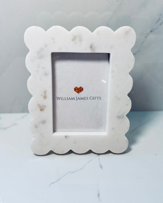 4x6 Marble White Frame