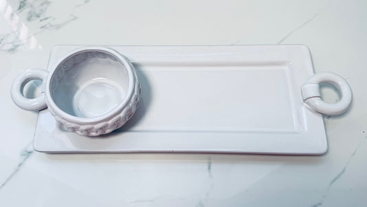 Link Handle Tray & Tidbit Set