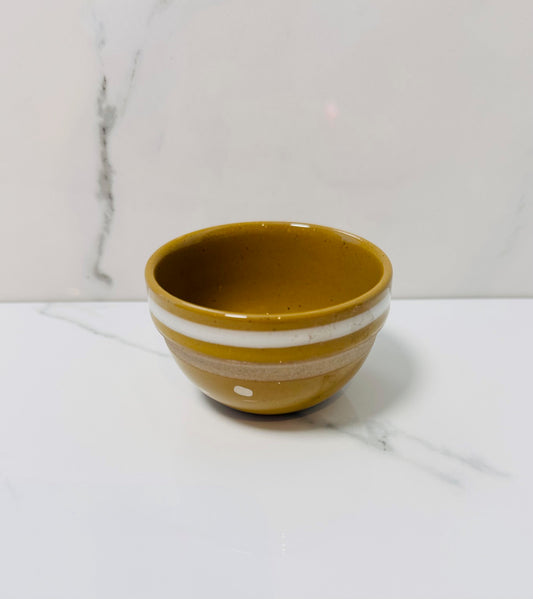 White Striped Ramekin