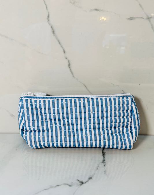 Quilted Pimlico Stripe Zip Bag