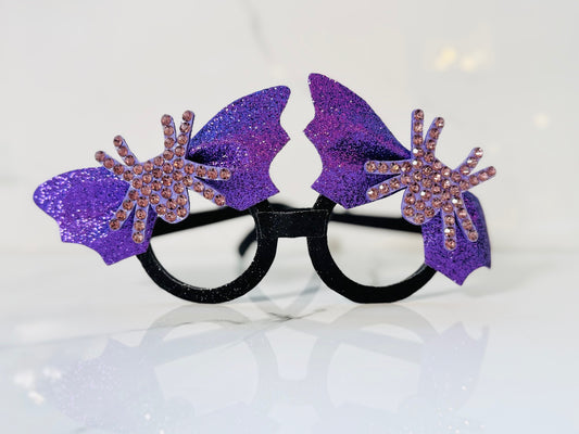 Purple Spider-Bat Glasses