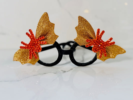 Orange Spider-Bat Glasses