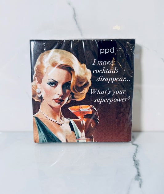 My Superpower Cocktail Napkin