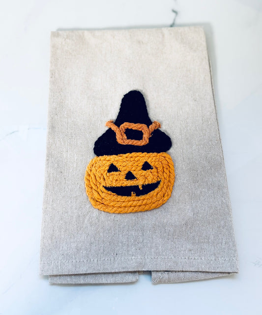 Pumpkin Halloween Glow in th Dark Rope Towel